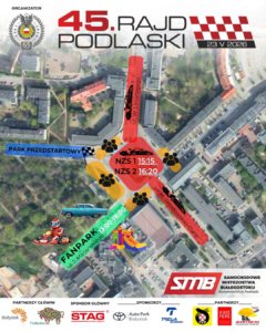 Mapa centrum 45. Rajd podlaski